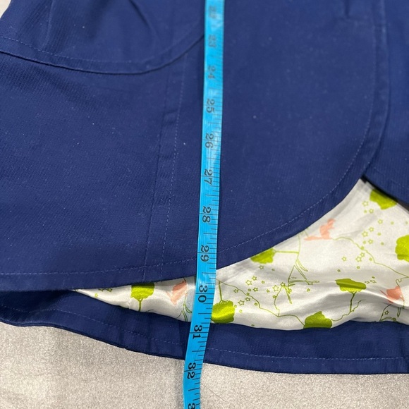 [S/P] Soia & Kyo Blue Cotton Wide Neck Flare Pea Coat - Picture 10 of 11